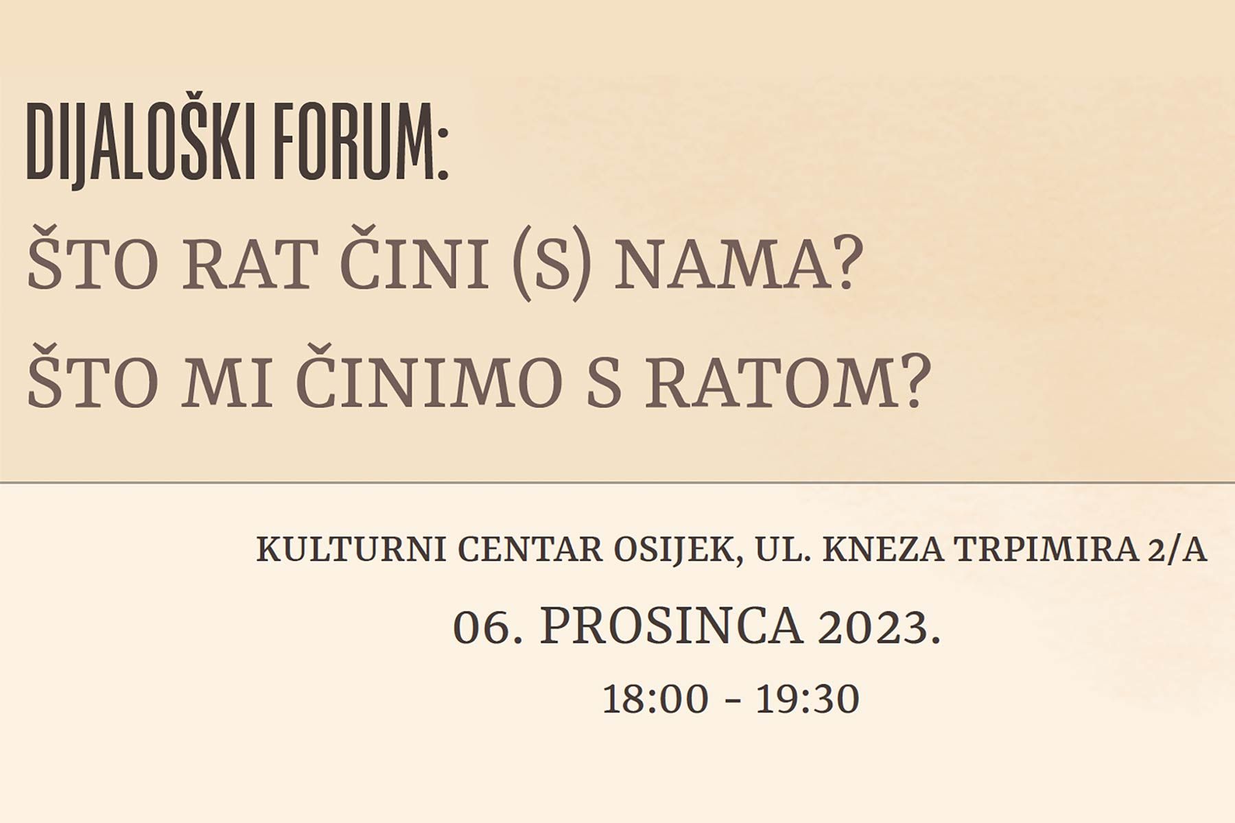 Što rat čini (s) nama?